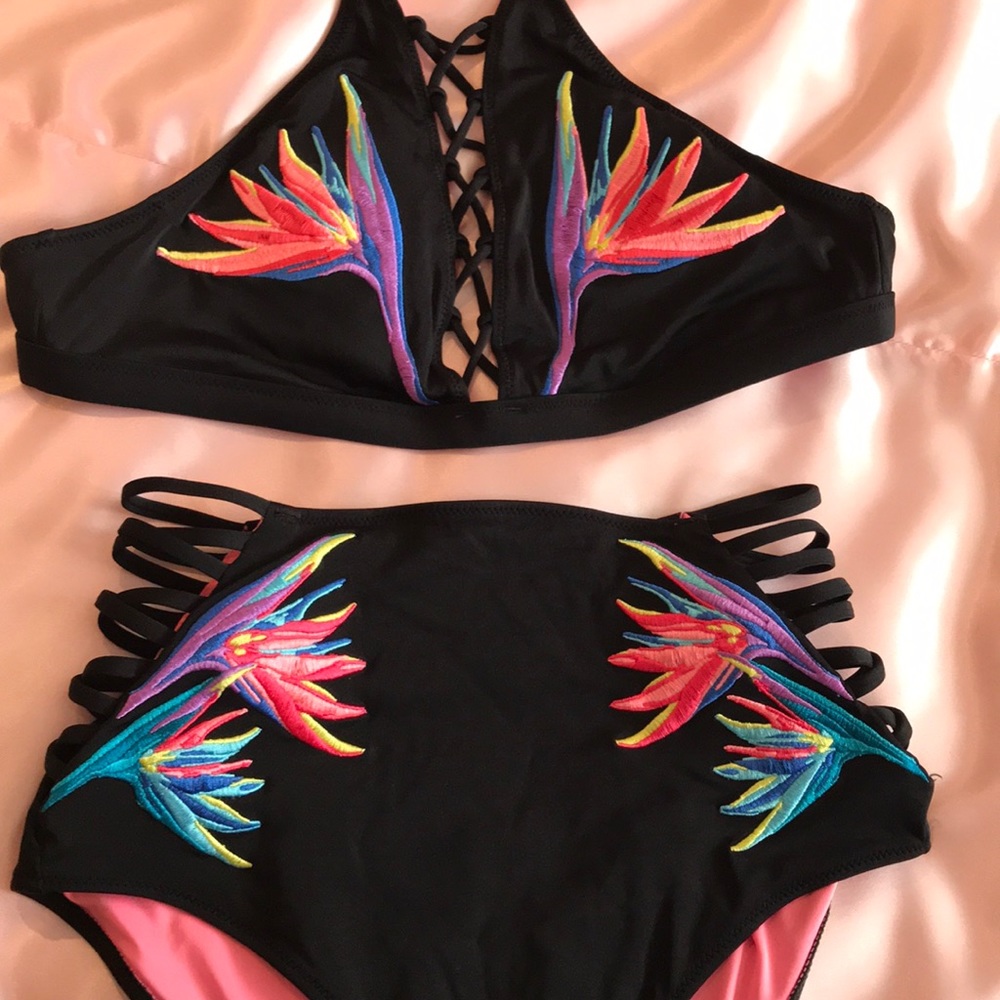 Victoria’s Secret PINK rainbow swimsuit
